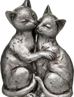 Ambiente Haus Dekofigur Katzen-Paar, Höhe 15 cm