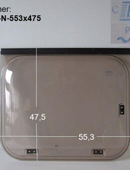 Original Wohnwagenfenster ca 55,3 x 47,5 Parapress PPRG-RX D2162 (ca BJ 1990-2000) - neue Lagerware mit Lagerspuren - Schotten Zentrum