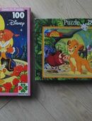 Disney Puzzles 100+280 Teile: König der Löwen / Klee; Die Schöne und das Biest / Selecta je 3,- in 24944