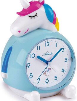 Atlanta Kinderwecker Motivwecker, 2163 mit Einhornmotiv, ideal auch als Geschenk