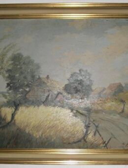 Ölgemälde Bauernhof / von 1948 - Leverkusen