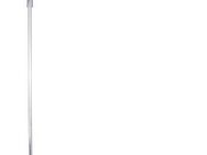 näve LED Stehlampe Aaron, LED wechselbar, Neutralweiß, 2flg., h: 145cm, Schirme und Fuß in türkis/chrom, An/Aus-Schalter