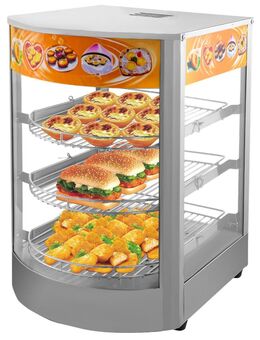 Wärmeschrank Speisenwärmer 304 350 x 420 x 520 mm für Bäckereien Cafés Schnellrestaurant usw. elektrisch Gewerblich Edelstahl - Wuppertal