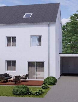 Neubau in Berglern: Traumhafte Doppelhaushälfte mit Garten und Carport mieten - Berglern
