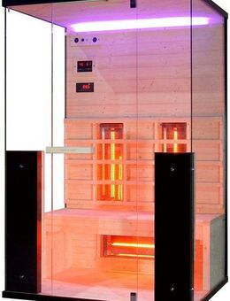 Sanotechnik Infrarotkabine Billund 2, BxTxH: 125 x 100 x 190 cm, mit Farblichttherapie, MP3 Player (inkl. Bluetooth), 2x Lautsprecher