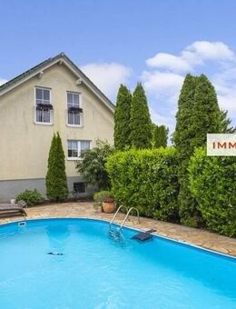 IMMOBERLIN.DE - Exzellentes Haus mit Westterrasse & Gartenparadies in sehr familienfreundlicher Ruhelage - Berlin