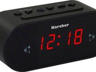 Karcher UR 1030 Uhrenradio (UKW mit RDS, Wecker mit dimmbaren Display, Radiowecker mit 2 Weckzeiten)