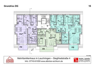 3 Zi. DG mit Balkon ca. 66 m² - Wohnung 8 - Siegfriedstr. 4, 79787 Lauchringen - Neubau