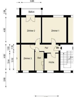 Erstbezug nach Sanierung / 3 Zimmer / Küche / Bad / Balkon / kein Durchgangszimmer - Berlin