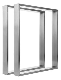 Tischgestell Edelstahl TR 80x20 600 Untergestell Kufen, 1 Stk - Hiddenhausen