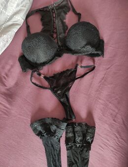 Schwarzen Spitzen Dessous-Set - Horb (Neckar)