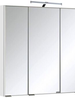 welltime Spiegelschrank Texas Spiegel Badmöbel Badschrank Badspiegel Bestseller mit 3 Türen, Breite 60cm, wahlweise mit LED, Badezimmerspiegelschrank