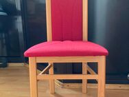 Esszimmerstühle Holz Stuhl 8x rot - Augsburg