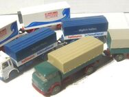 Wiking alt 1:87 3x Lastzug Krupp 806 MAN Hellmann Packfisch - Amberg