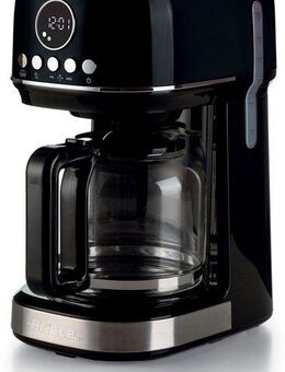 Ariete Filterkaffeemaschine 1396S Moderna schwarz, 1,5 L mit Timer und Warmhaltefunktion, Permanentfilter