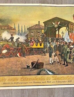 Die erste Eisenbahn in Deutschland - Uraltes Replikat a. d. Dt. Verkehrsmuseum - Hannover