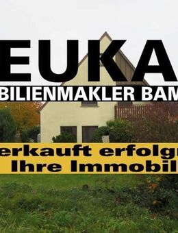RECKENDORF: FREISTEHENDES HAUS ZUM KOMPLETT-SANIEREN+2 GARAGEN AUF ca.673m2 FÜR 198.000,-EURO - Reckendorf