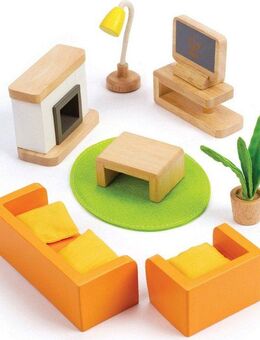 Hape Puppenhausmöbel Wohnzimmer