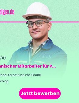 Technischer Mitarbeiter (m/w/d) für Prüfplanung in der Luft- und Raumfahrttechnik - Gilching