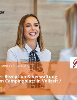 Mitarbeiter Rezeption & Verwaltung (m/w/d) am Campingplatz in Vollzeit / Teilzeit - Wertach