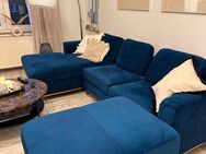 Eckcouch Vlevet blau mit recamiere - Düsseldorf