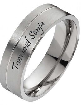 Herrenring Edelstahl HE172 Außengravur - Aholming