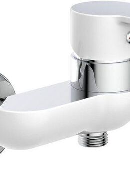 Eisl Duscharmatur DIZIANI Wasserhahn Bad, Mischbatterie Dusche in Weiß/Chrom