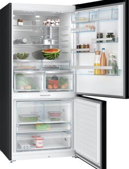 BOSCH Kühl-/Gefrierkombination Serie 8 KGP86AXB0N, 186 cm hoch, 86 cm breit, Flex Cool & Freeze, No Frost, LED-Licht, Big Box, XXL-Fassungsvermögen