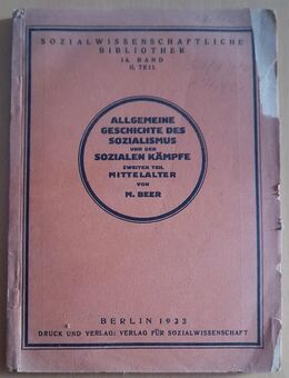 Allgemeine Geschichte des Sozialismus 1923 Teil 2 - Grävenwiesbach