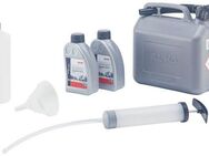 AL-KO Universalöl Starter-Set für Benzinrasenmäher, 1 x Motor-Service-Set, 2 x Rasenmäher-Motoröl, 1 x Benzinkanister