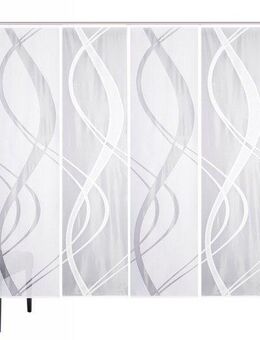 HOME WOHNIDEEN Schiebegardine TIBASO (6 St), Paneelwagen, halbtransparent, Wirkware, halbtransparent