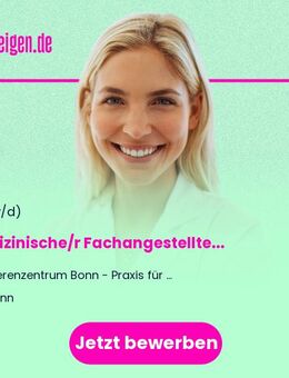 Medizinische/r Fachangestellte/r im Labor Vollzeit / Teilzeit - Bonn