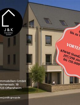 5 Zimmer-Maisonette-Wohnung in zukunftsorientiertem Neubau zu verkaufen / KfW40 - QNG Standard! - Heddesheim