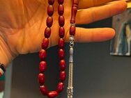 TesbihBid Kettenanhänger Rot ates (Gebetskette Tesbih Misbaha Tasbeeh Bakalite Subha Ates, Amber Prayerbeads Rosary Faturan 33), maner geschenk