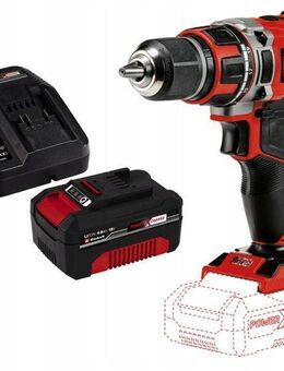 Einhell Akku-Schlagbohrschrauber TE-CD 18/50 Li-i BL Power X-Change (Lithium-Ionen, inkludierte Schlagbohrfunktion, 2-Gang-Getriebe, Softgrip, mit 4AH Akku und Ladegerät) - Wuppertal