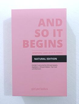 GirlGotLashes And So It Begins Wimpern, Natural Edition ✮NEU✮ - Dresden