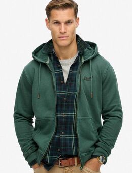 Superdry Kapuzensweatjacke ESSENTIAL LOGO WASHED ZIPHOOD