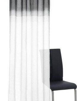 decolife Gardine Nora (1 St), Ösen, halbtransparent, Wirkware, Ösenschal mit Farbverlauf