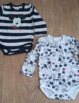 2 Mickey Maus Langarmbodys für Babys Gr.50/56 von Disney - Königswinter