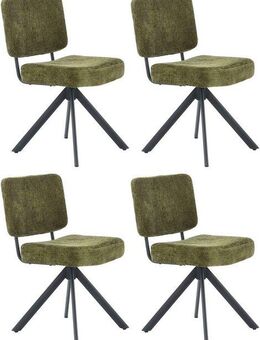 Jockenhöfer Gruppe Drehstuhl Gloria (Set, 4 St) (Set, 4 St), Inklusive Drehfunktion (360), Taschenfederkern, Chenille
