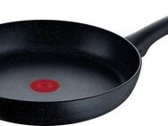 Tefal Bratpfanne Black Stone, Aluminium (1-tlg), Aluminium, Mineralia Antihaft, Thermo-Signal, alle Herdarten,Induktion