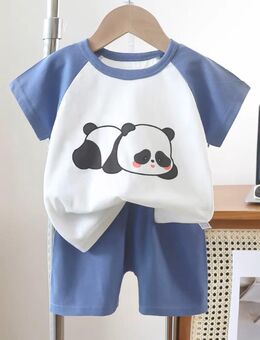 👕 Zweiteiliges Kinder-Set mit Panda-Motiv – Größe 110 - Gaimersheim