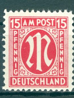 Amerikanische und britische Zone postfrisch Nr. 24 ohne Falz oder Falzrückstände - Porta Westfalica Zentrum