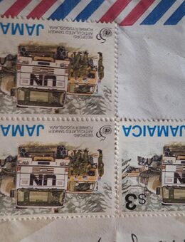 Briefmarken +Briefumschlag Jamaika+Ausland - Florstadt