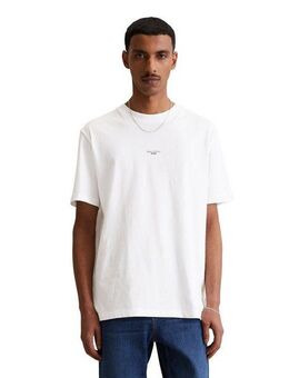 Marc O'Polo DENIM T-Shirt mit Labeling vorne mittig