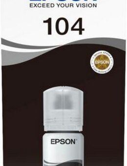 Epson 104 EcoTank Black Nachfülltinte (für EPSON, 1x, original Nachfülltinte 104 schwarz)