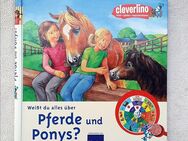 Weißt du alles über Pferde u. Ponys? ~ CLEVERLINO ~ mit Folienseiten, Kinderbuch, gepflegt - Bad Lausick