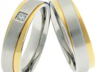 Edelstahlringe P370 mit goldfarbener Beschichtung - Aholming