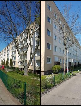 Großer Balkon - Wohnzimmer mit offener Küche - moderne Wohnung sucht Mieter - Magdeburg