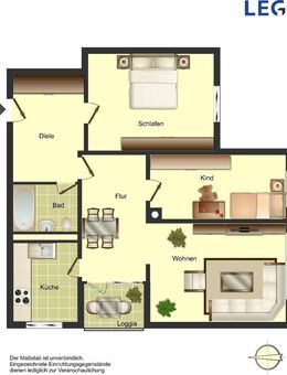 Demnächst frei! 3-Zimmer-Wohnung in Ratingen West - Ratingen
